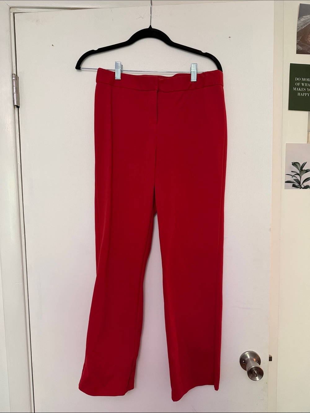 Amanda and Chelsea Bright Red Women's Dress Pants